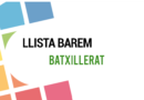 Llistat Barem Provisional Batxillerat Curs 2026-27 Llistat Barem Provisional Batxillerat Curs 2026-27